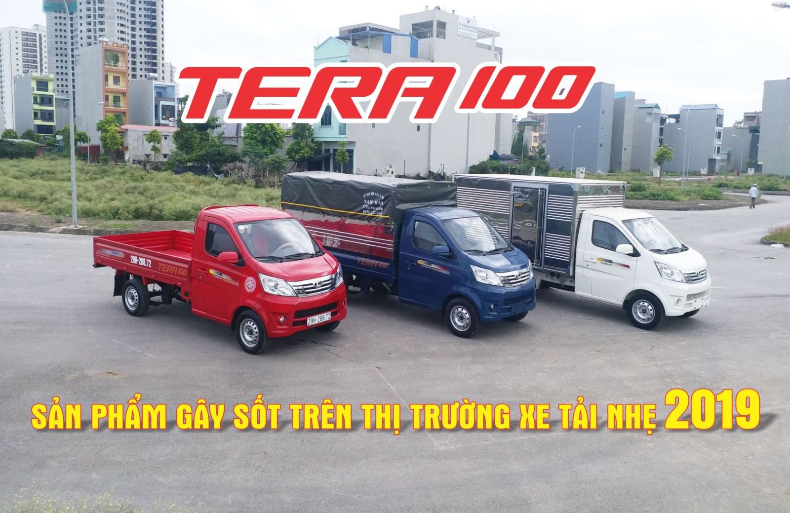 Xe tải Teraco 100 thùng 2m6 tải trọng 990kg