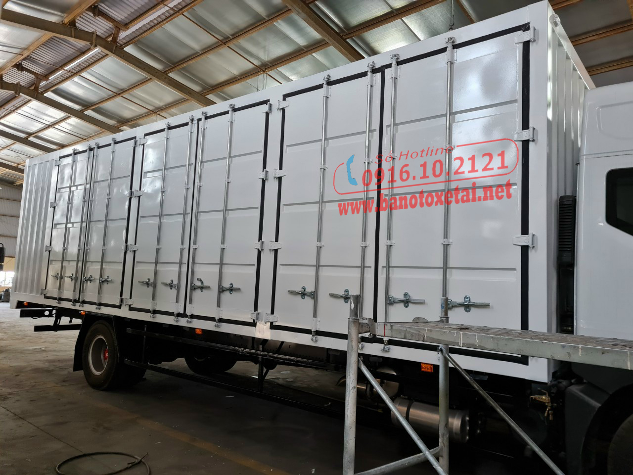 Xe tải Dongfeng D12 thùng container chở cấu kiện điện tử