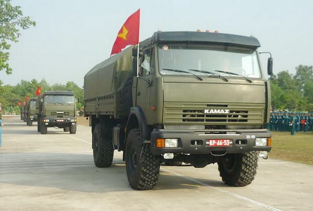 Xe tải Veam phụ vụ quân sự