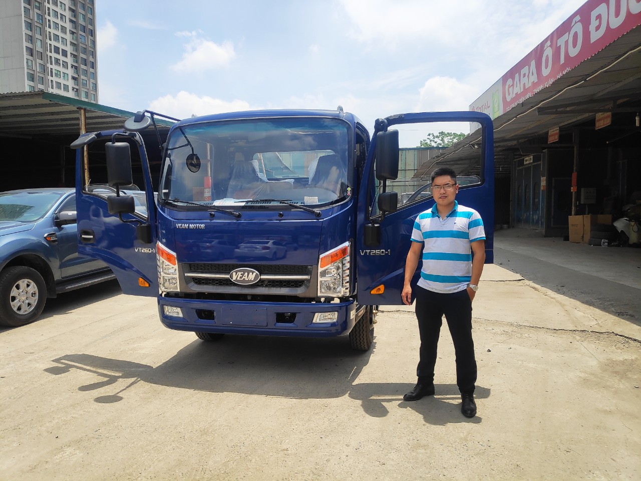 Giá xe tải Veam 1.9 tấn thùng 6m1 VT260-1
