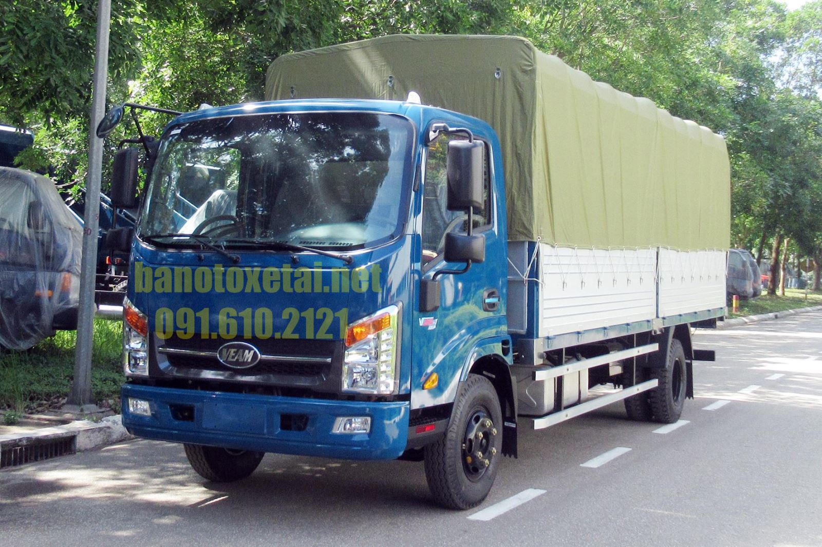 Xe tải Veam 3.5 tấn thùng dài 6.2 m, máy ISUZU
